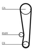 CONTI CT 715 Timing belt kaina