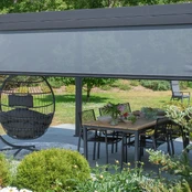 Roll-up screen for gazebo MIRADOR-80/88 3m, grey kaina