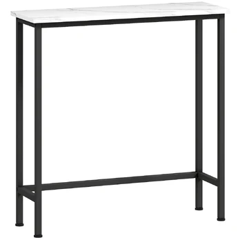 Konsolinis staliukas, Juoda, 75 × 76 × 24 cm