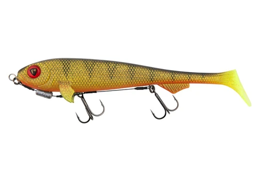 Paruoštas masalas Fox Rage Super Slick Shad, 23 cm, Loaded UV Natural Perch