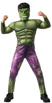 Rubies Marvel Hulk Deluxe Børnekostume (Str. L)