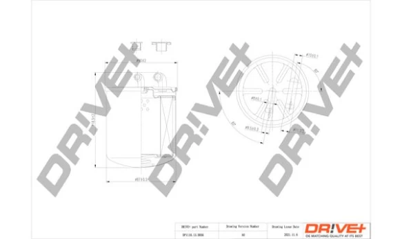 Kuro filtras Dr!ve+ DP1110.13.0056