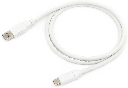 Equip Kabelis USB-C3.2->A Gen1 5Gbps St/St 0.50m baltas