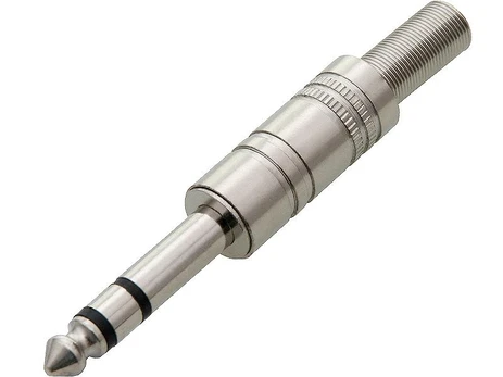 Blow Kištukas AUX 6.3 ST metalinis - 10vnt