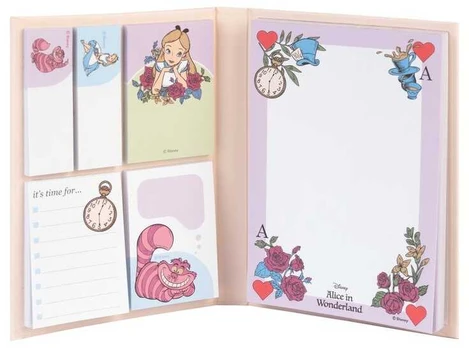 ERIK Disney Alice in Wonderland Sticky notes notebook
