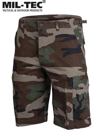 Šortai Mil-Tec US BERMUDA PREWASH WOODLAND XL