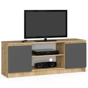 TV staliukas K140, ąžuolo/pilka