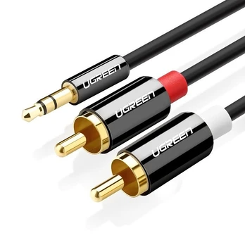 UGREEN AV116 3,5mm Jack to 2RCA (Cinch) Cable 3m (juodas)