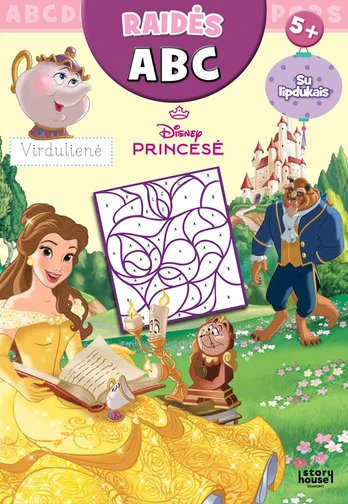 Princesės. Užduotėlės su lipdukais ABC