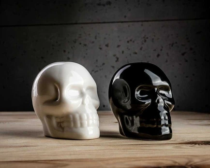 Druskos ir pipirų purtyklės SKULLS