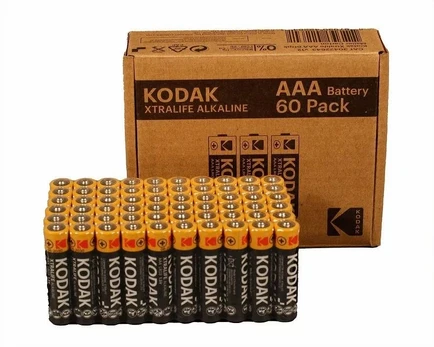 Kodak XTRALIFE šarminės baterijos AAA LR3, 60 vnt.