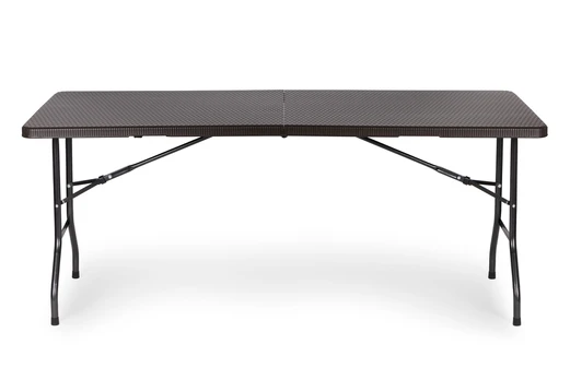 Modernhome Sodo pokylių maitinimo stalas sulankstomas 180cm rotango