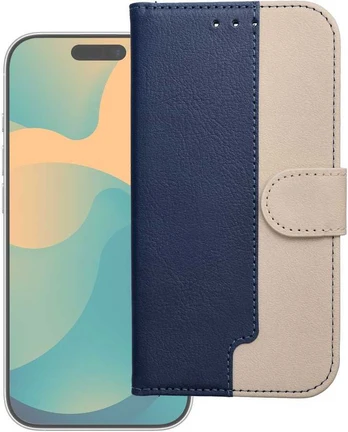 Dėklas Oem Split Book case for IPHONE 17 PRO navy cream