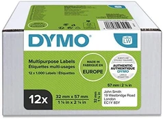 DYMO LW Value Pack - Multi-Purpose Labels - 32 x 57 mm - 12 Rolls - 2093095 kaina