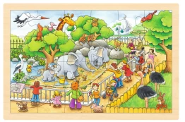 GOKI - Puzzle, visit at the zoo - (57808) kaina
