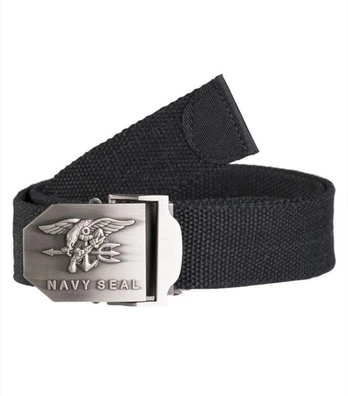 Mil-Tec US NAVY SEAL kelnių diržas, 38 mm, Juodas