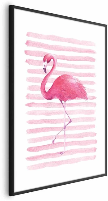 Artgeist Plakatas - Flamingo and Stripes