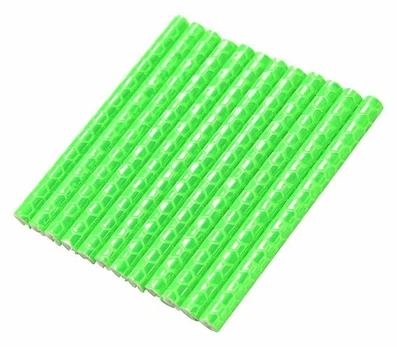 Dviračio Stipinų Atšvaitai Žali 8cm 12vnt