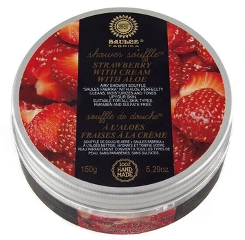 Dušo suflė "strawberries" Saules Fabrika, 150g