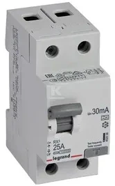 Legrand WYŁ.RÓŻ.RX3 2P 230V 25A 30MA TYP A