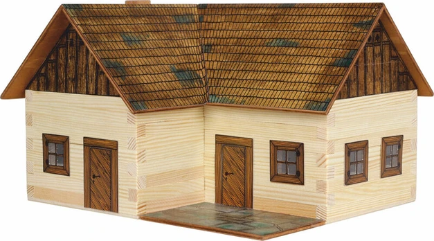 Surenkamas medinis 3D namas Walachia, 154 d.