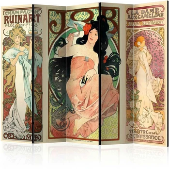 Artgeist Pertvara - Alphonse Mucha. Women's II [Room Dividers]