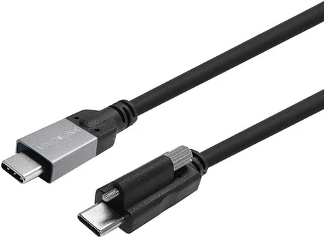 Kabelis USB VivoLink USB-C Screw to USB-C Cable