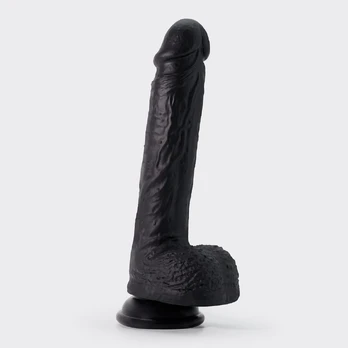 CRUSHIOUS INVIKTUS 8 skysto silikono dildo juodas