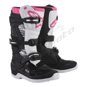 Alpinestars krosiniai batai Stella Tech 3 Juoda/Balta/Rožinė