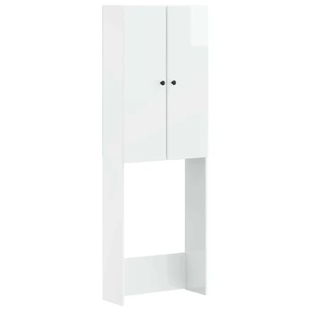 Tualeto spintelė BREDA Itin blizgi balta 66 x 25,5 x 190 cm
