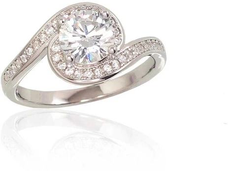 Sidabrinis žiedas Diamond Sky "Comet"