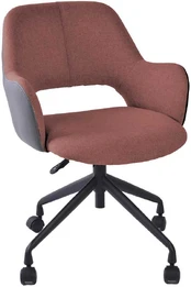 Biuro kėdė KENO with castors, dark pink/pilkas kaina