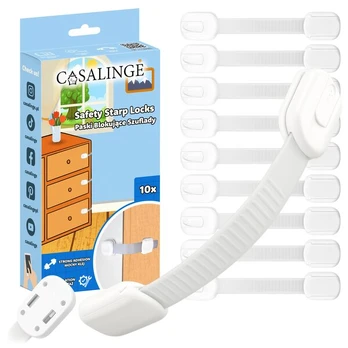 Apsauga stalčiams Casalinge, 10 vnt., Baltas