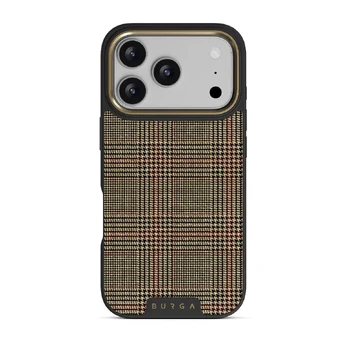 Favorite Coat - Plaid iPhone 17 Pro Case, Elite Dark (MagSafe) / Gold
