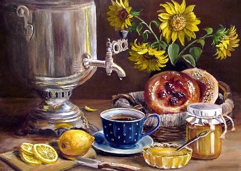 Deimantinis paveikslas Samovar WD2614