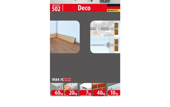 Universalus kaištis TOX, Deco 6/41, 20 vnt.