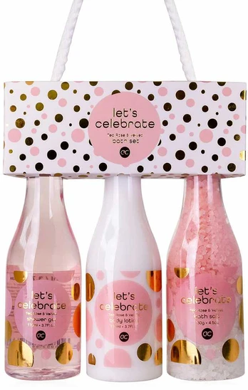Accentra Bath set LET'S CELEBRATE in gift packaging