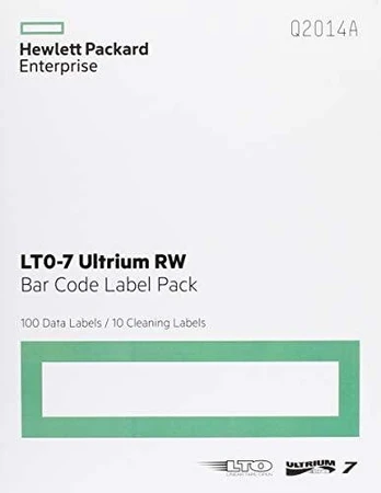 Etikėtės HPE Q2014A LTO7 Ultrium Barcode