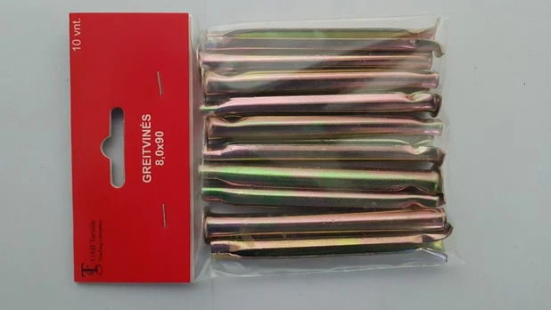 Greitvinės, 8,0x90, metaliniais vamzdeliais, 10 vnt.