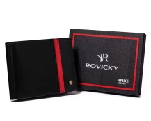 Portfel Męski skórzany N992-RVTP Black+Red kaina
