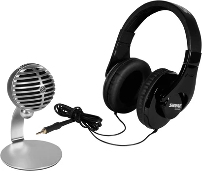 Mikrofonas Shure Mobile Recording Kit, sidabro/juoda