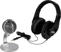 Mikrofonas Shure Mobile Recording Kit, sidabro/juoda kaina