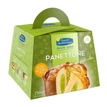Itališkas pyragas PANETTONE su pistacijomis, be glitimo