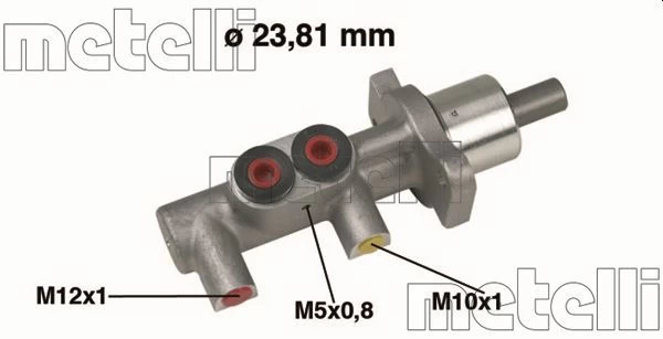 Pagrindinis cilindras, stabdžiai METELLI 05-0382