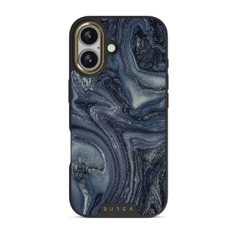 Navy Trench - Blue iPhone 17 Case, Elite Dark (MagSafe) / Gold