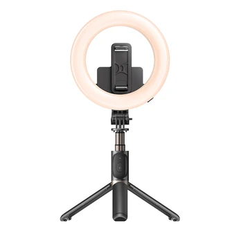 [Užsakomoji prekė] Yesido - Selfie Stick (SF12) - Stable, with Ring Light, Tripod, Remote Controller, 360° Rotation, 120mAh - Black