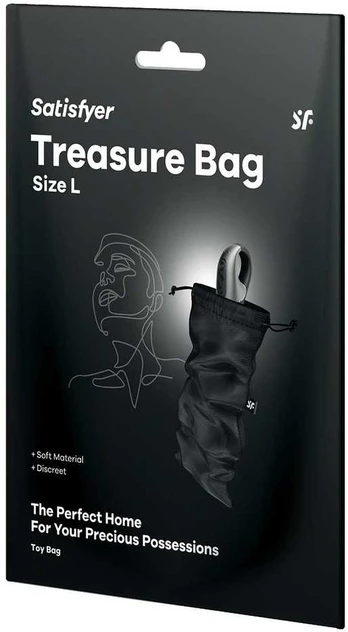 SATISFYER TREASURE BAG L Juodas