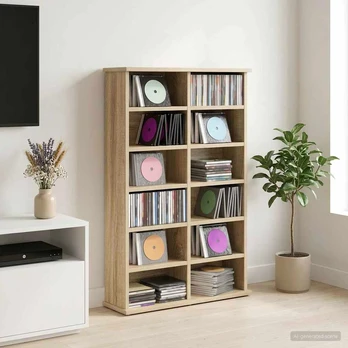 CD spinta Sonoma ąžuolas 60 x 17 x 92 cm Apdirbta mediena