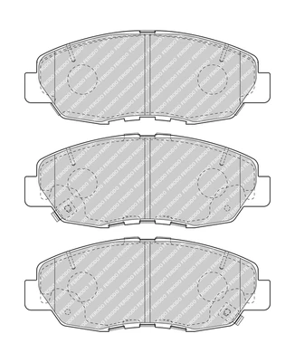FERODO FDB5022 Brake pad set