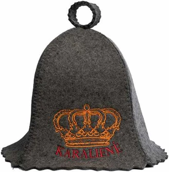 Pirties kepurė - KARALIENĖ, pilka